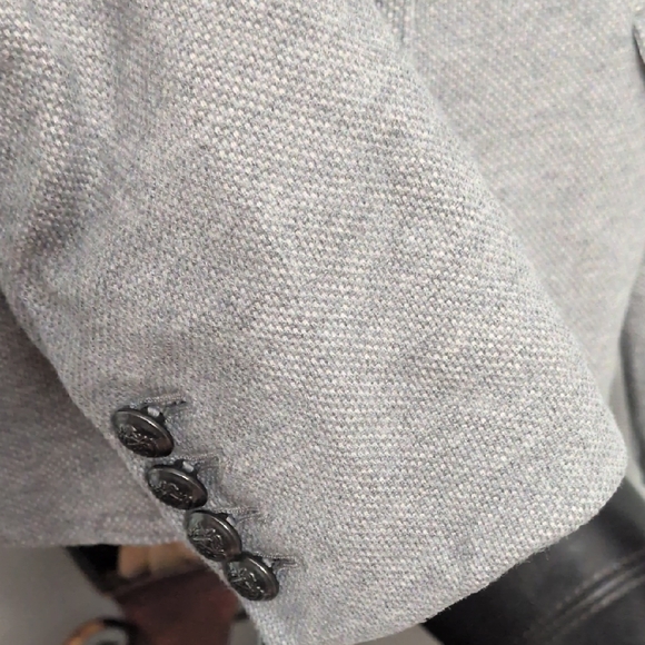 Banana Republic Light Gray Women's Suit Jacket - Picture 5 of 8